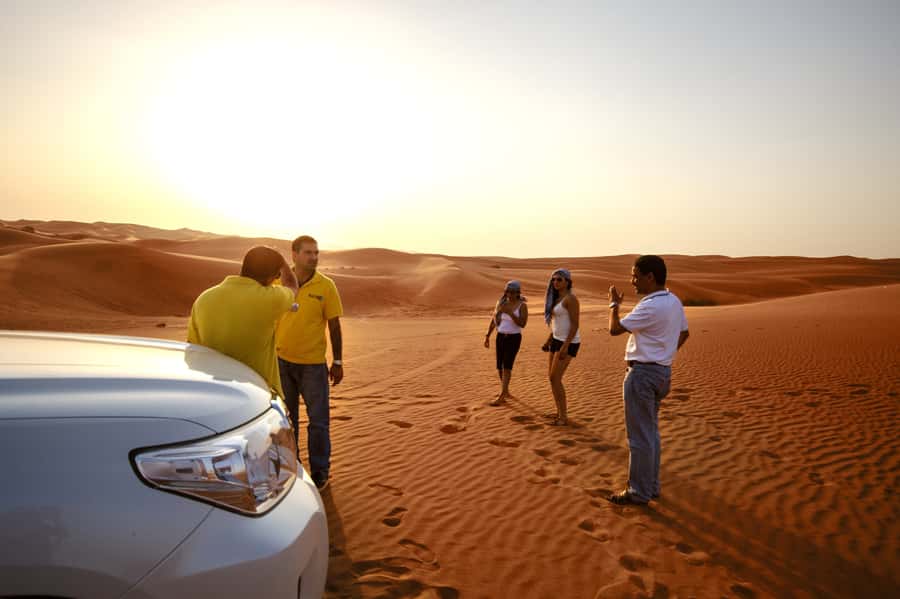 Dubai Cityscape and Desert Safari Full-Day Tour - Timing, Pickup, and Group Size