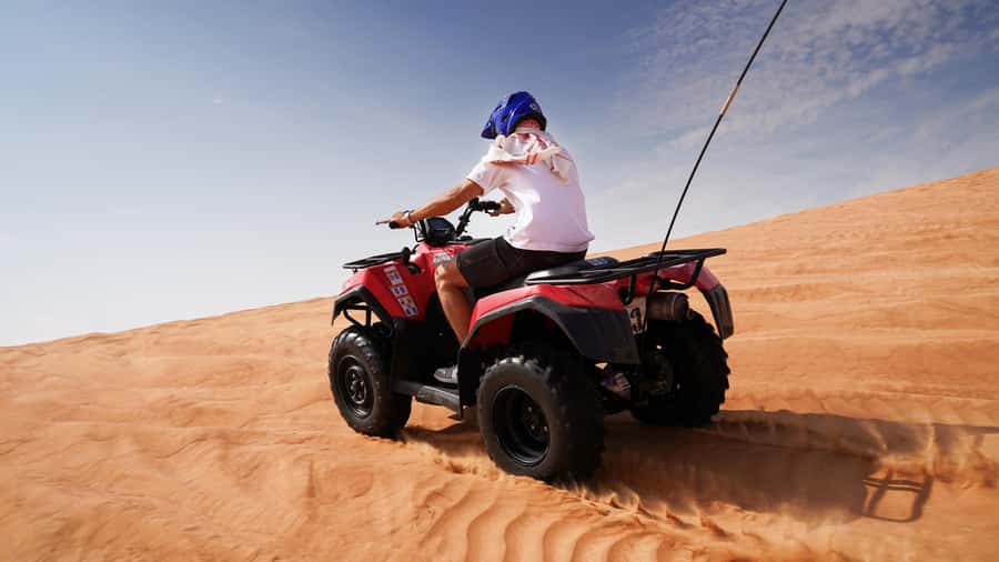 Dubai Desert Adventure: Red Dunes Guided Quad/Polaris & BBQ - Key points to know before booking