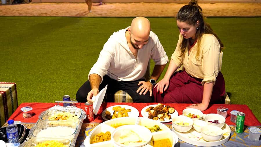 Dubai: Desert Camel Ride with Live Shows & BBQ Buffet Dinner - Leaving Dubai for the red dunes