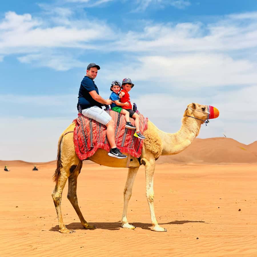 Dubai: Desert Camel Ride with Live Shows & BBQ Buffet Dinner - What the $110 price really covers
