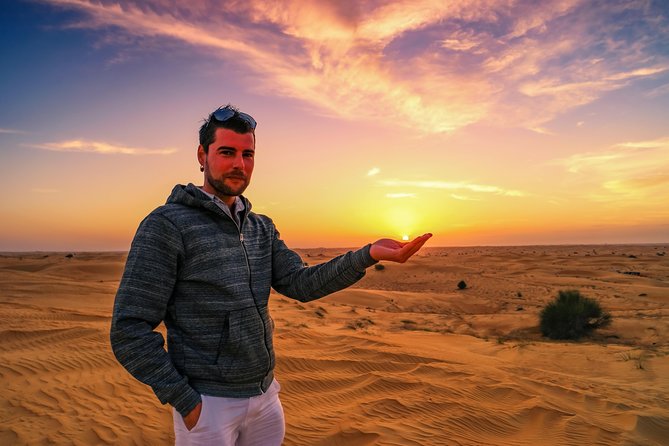 Dubai Desert Discovery: Red Dunes Safari, Sandboard & Camel Ride - Reaching Lahbab from Dubai, Sharjah, or Ajman
