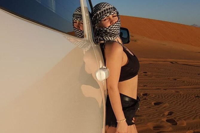 Dubai Desert Safari & Buffet Dinner and Camel ride with PRIVATE CAR - BBQ dinner and three evening shows