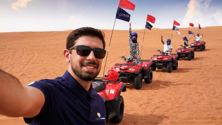 Dubai Desert Safari - Camel Ride, Sandboarding & 30 Min Quad - The short camel ride and what it really offers