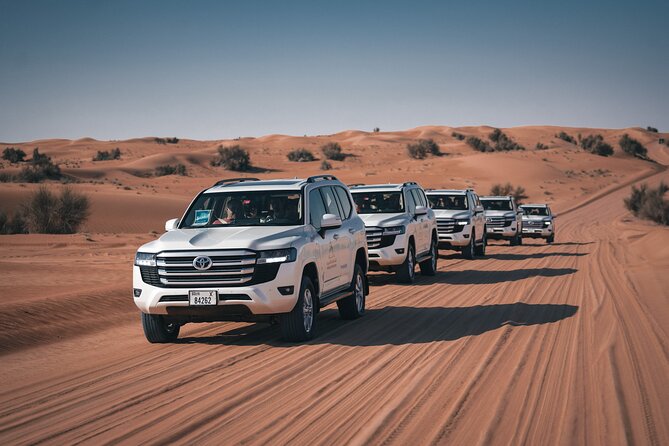 Dubai Desert Safari: Camel Ride, Sandboarding, BBQ & House Drinks - Camel riding and sandboarding before dinner
