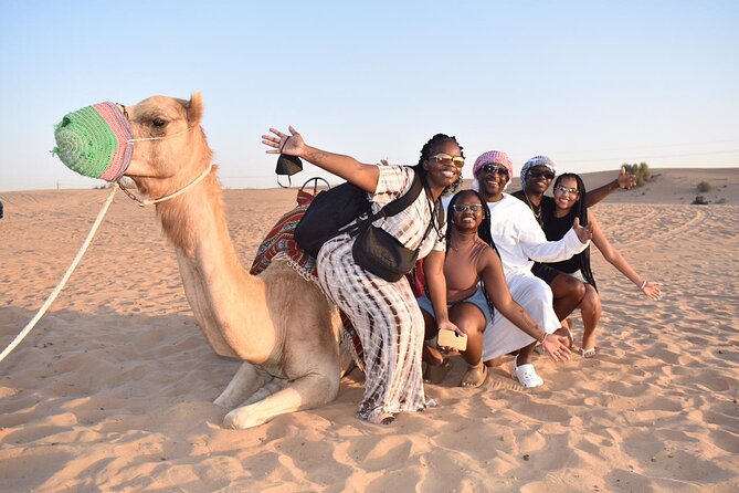 Dubai Desert Safari Dune Bashing, 60min ATV Quad, Camel Ride, BBQ - BBQ dinner and four live shows