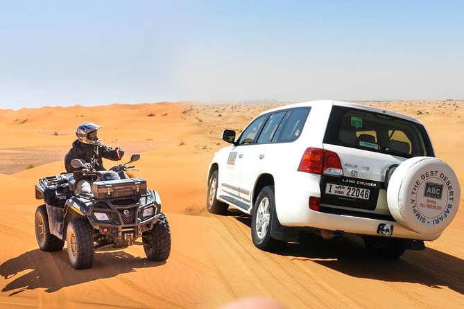 Dubai Desert Safari Dune Bashing, 60min ATV Quad, Camel Ride, BBQ - Choosing your ATV time