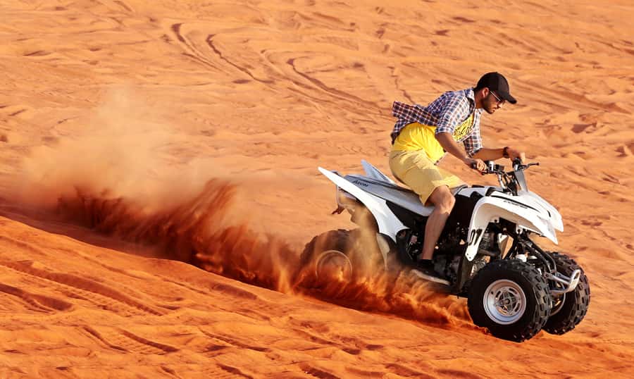 Dubai: Desert Safari, Quad Bike, Sandboarding, Camels & BBQ - Is $44 good value?