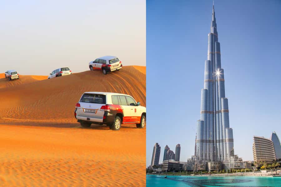 Dubai Desert Safari with Burj Khalifa (Ticket Only) - Two Dubai icons in one long day