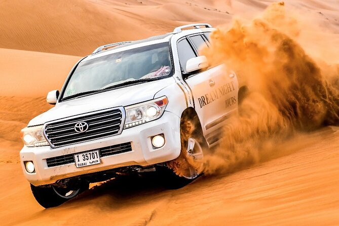 Dubai Desert Safari With Dune Bashing, Camel Ride & BBQ Dinner - A six-hour escape from Dubai to Lahbab