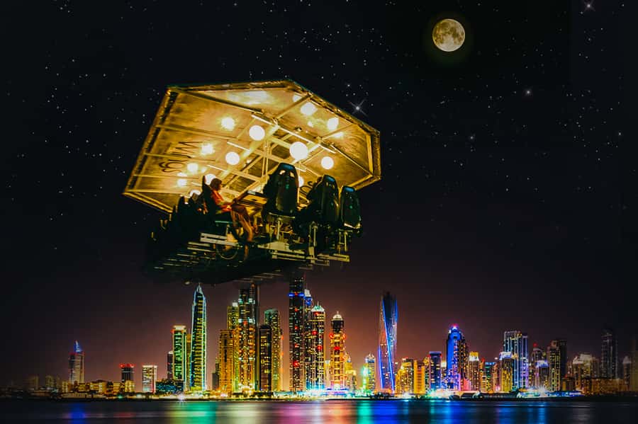 Dubai: Dinner in the Sky Experience - The lift to 50 meters changes your view of Dubai