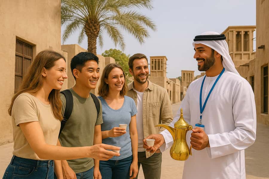 Dubai.Discover Old town,Markets,street food,Abra &Museums - Historic houses, Arabic coffee, and local customs