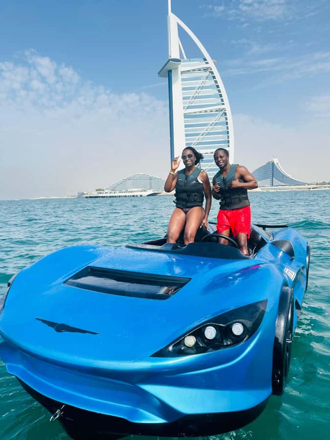 Dubai: Dubai Marina Jetcar Ride - A Jetcar instead of an ordinary boat ride