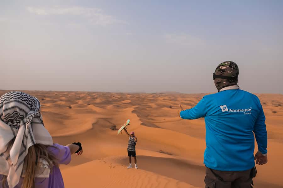 Dubai: Dune Buggy Desert Safari, Camel Ride & Sandboarding - Guides make the difference