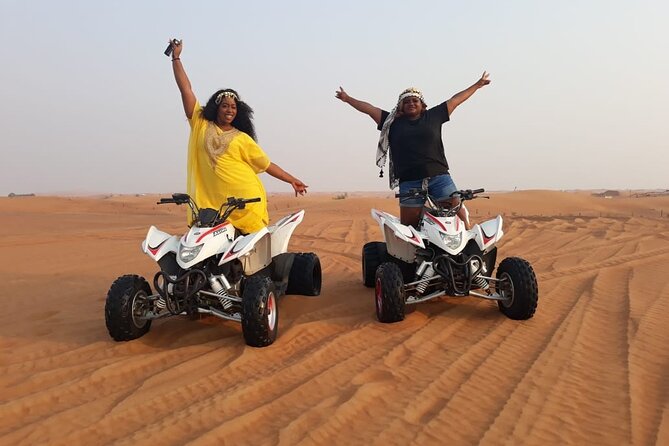 Dubai Dunes Safari With Quad Bike, Camel Ride, BBQ Dinner & Live Shows - Al Awir camp shifts the mood