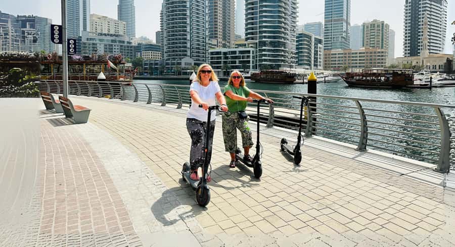 Dubai: E-Scooter Guided Tour of Marina, JBR & Bluewaters - Bluewaters Island and Ain Dubai