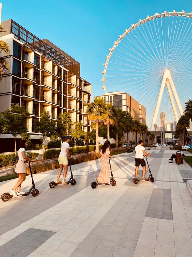 Dubai: E-Scooter Guided Tour of Marina, JBR & Bluewaters - Address Beach Resort and JBR