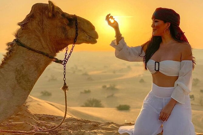 Dubai Evening Desert Safari & BBQ Dinner - Belly dance, tanura, and fire performances