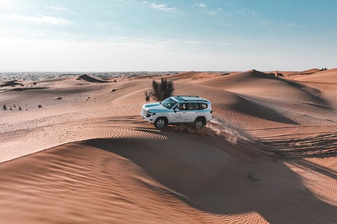 Dubai Evening Desert Safari: Sandboarding, BBQ, Camel Ride & more - Camel riding and sandboarding at the Bedouin camp