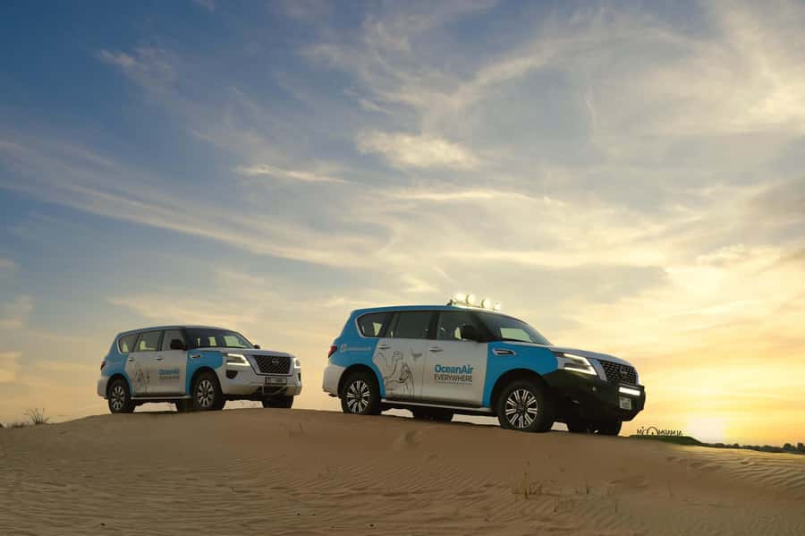 Dubai: Evening Desert Safari with Camel Ride & Stargazing - Sandboarding under the evening sky