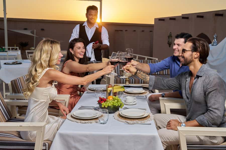Dubai: Exclusive VIP Desert Safari Dinner with Live Show - From Dubai hotels to the red dunes of Lahbab