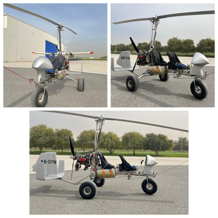 Dubai: Gyrocopter Introductory Flight - Takeoff and the first look at Dubai
