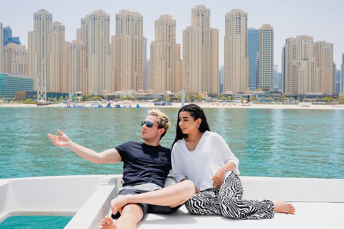 Dubai Harbour Luxury Yacht Tour with BBQ & Drinks - Atlantis and the Burj Al Arab photo stop