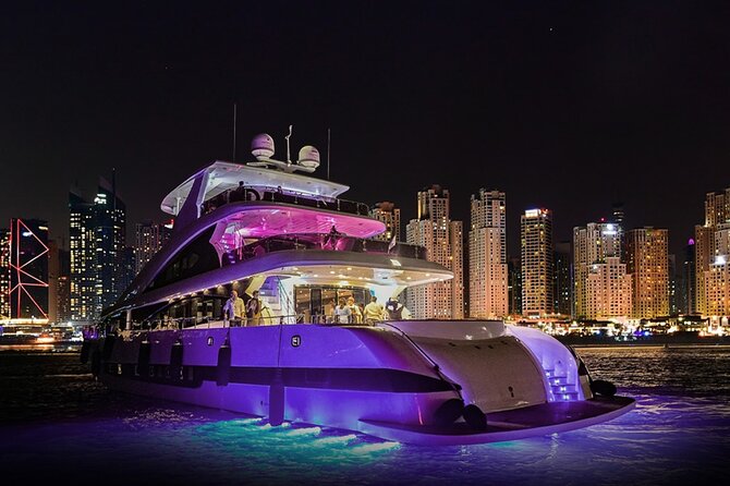 Dubai Harbour Super Yacht Experience with gourmet & Drinks - Choosing the right three-hour sailing