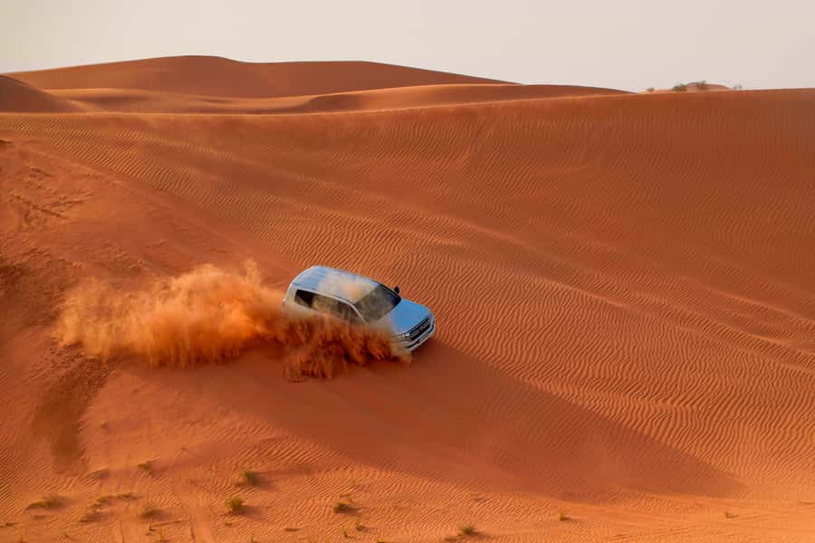 Dubai: Helicopter Ride, Desert Safari, Camels & Refreshments - A cool tent before the action starts