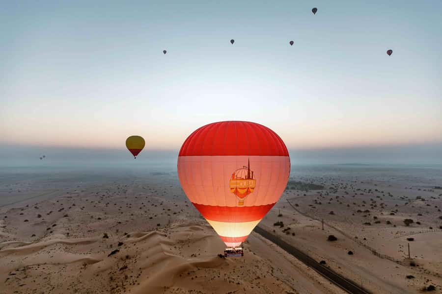 Dubai: Hot Air Balloon Ride with Camel Ride & Falcon Show - Ten minutes on a camel and ten minutes on a horse