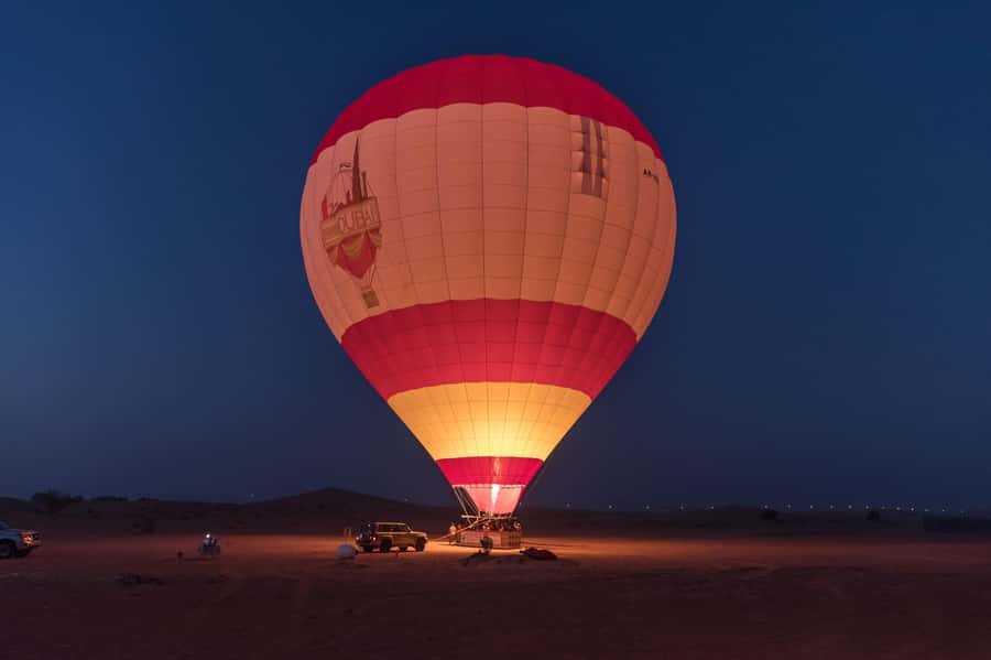 Dubai: Hot Air Balloon Ride with Camel Ride & Falcon Show - Communication and the people running the morning