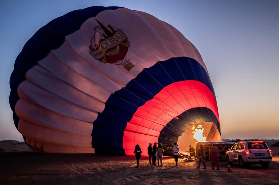 Dubai: Hot Air Balloon Ride with Camel Ride & Falcon Show - Who will enjoy this desert flight most?