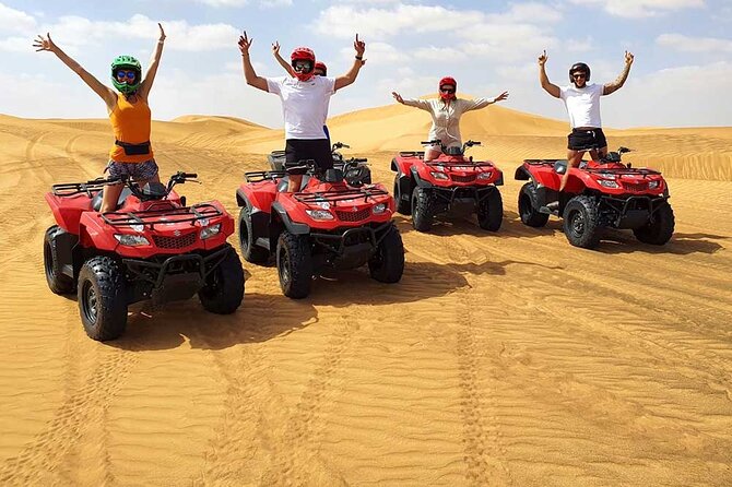 Dubai: Jeep Desert Safari, Camel Ride, and Quad Bike Tour - Lahbab’s red dunes set the tone