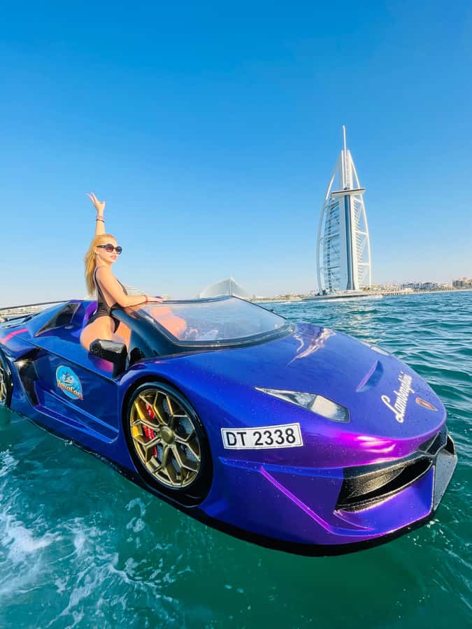 Dubai: Jet car at Burj Al Arab with photos and videos - Heading toward the Burj Al Arab