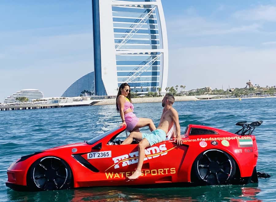 Dubai: Jet Car to Burj Al Arab with Breakfast and Soft drink - What the water cars are like