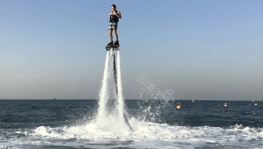 Dubai: Jet ski & Flyboard in Dubai Free Ice Cream - Meeting Yoush Watersports near Burj Al Arab