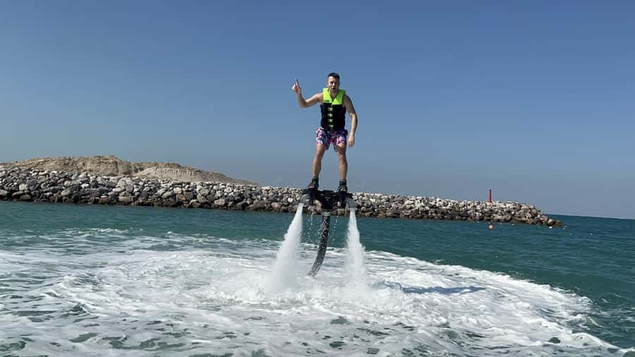 Dubai: Jet ski & Flyboard in Dubai Free Ice Cream - The safety briefing and jet ski setup
