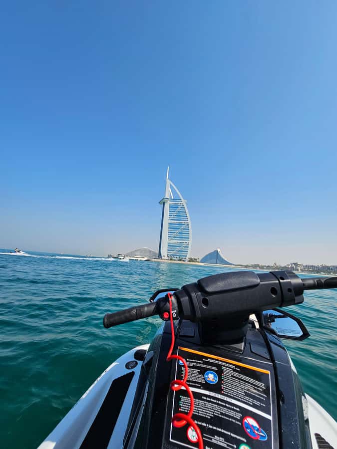 Dubai: Jet Ski to Burj Al Arab included Photos and Videos - Riding from Dubai’s coast toward Burj Al Arab