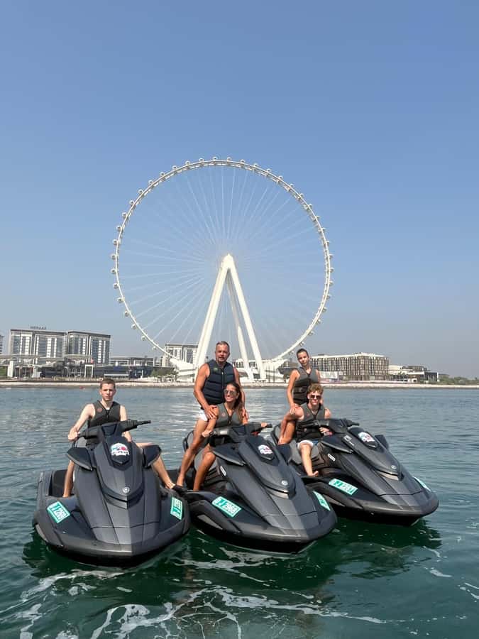 Dubai: Jet Ski Tour To Dubai marina, JBR - Dubai’s skyline from the seat of a jet ski