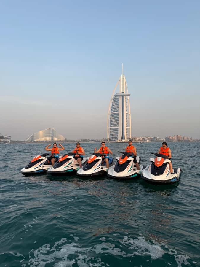 Dubai jet ski: visit the Burj al Arab and Atlantis with photos and videos - Riding out from Umm Suqeim Fishing Harbor