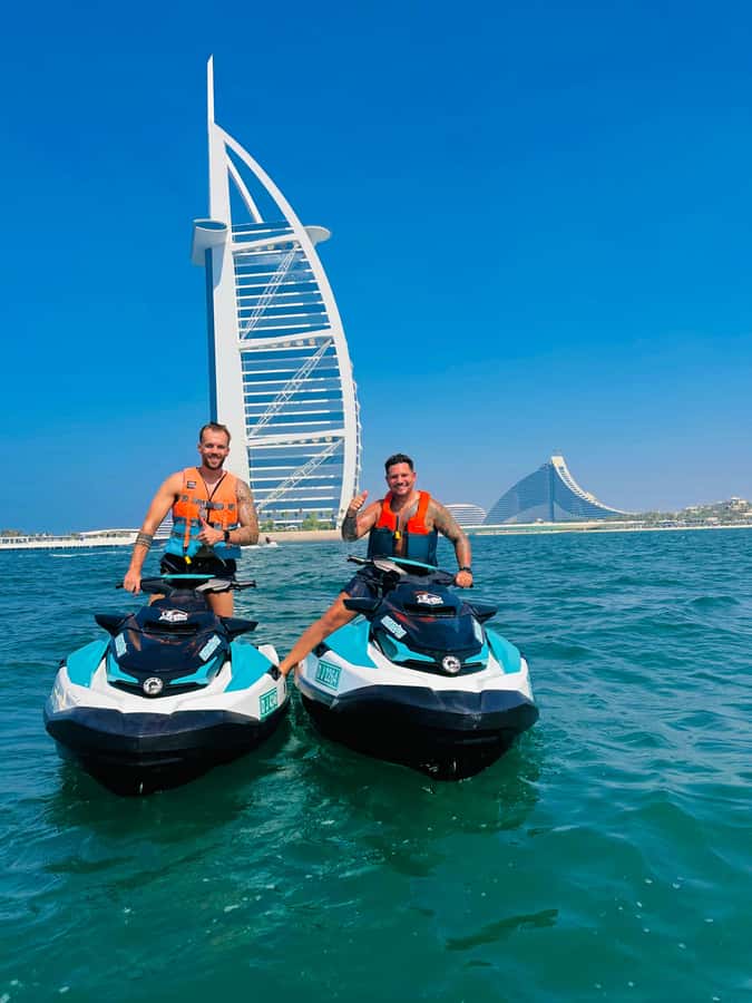 Dubai jet ski: visit the Burj al Arab and Atlantis with photos and videos - Adding the Burj Khalifa and Royal Atlantis