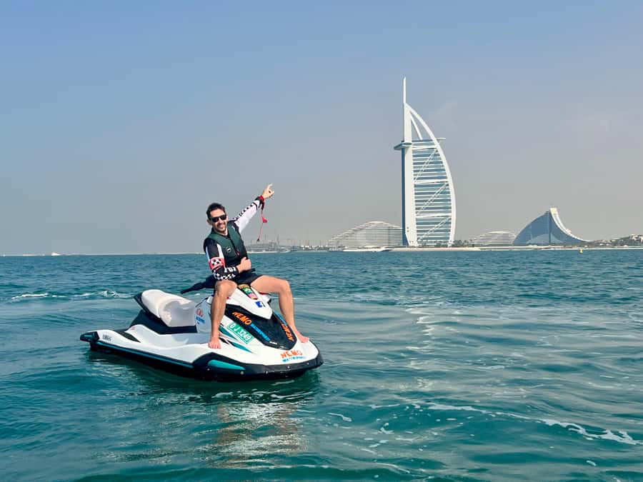 Dubai: Jetski to Burj Arab-Atlantis w Pic, Video & Icecream - A fast route to Dubai’s best water-level view