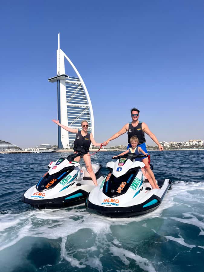 Dubai: Jetski to Burj Arab-Atlantis w Pic, Video & Icecream - Umm Suqeim and the open-water rush