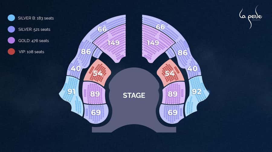Dubai: La Perle by Dragone Show Tickets - Inside the 1,300-seat theater
