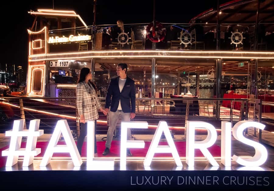 Dubai: Luxury Canal Dinner Cruise with Optional Transfers - Coffee, dates, and a smooth boarding process