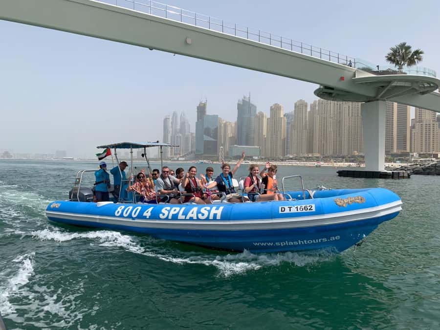 Dubai Marina : 1.5-Hour Atlantis Sightseeing Speedboat Tour - Burj Al Arab and the open-water return
