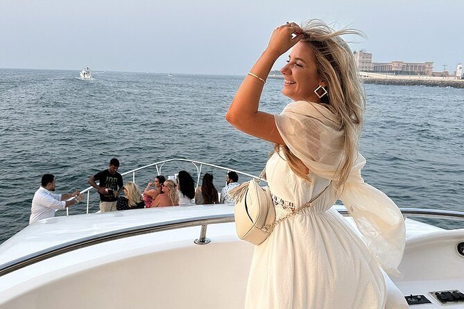 Dubai Marina 2 Hour Sunset Yacht Tour with Alcoholic Drinks - Jumeirah Beach Residence from the water