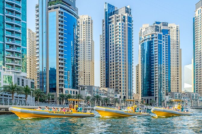 Dubai Marina Guided Sightseeing High-Speed Boat Tour - Choosing between one hour and longer departures