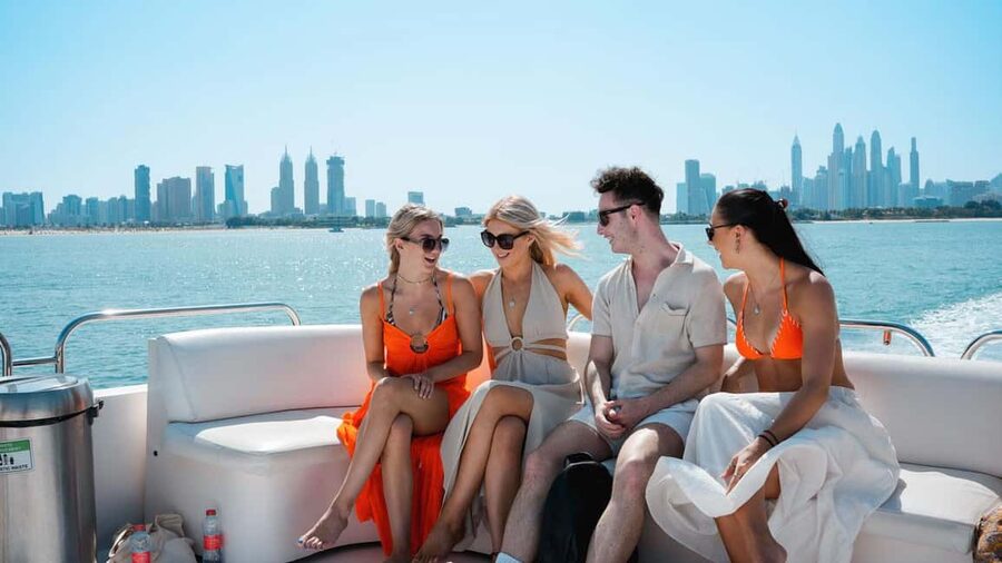 Dubai Marina Yacht Tour: Ain Wheel, JBR & Harbour in 1 Hour - JBR and the changing view from the yacht