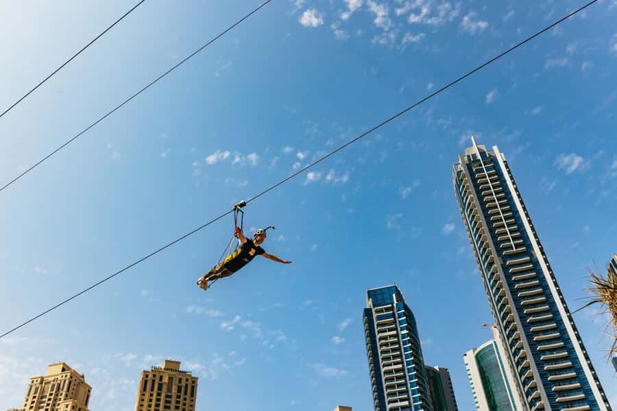 Dubai: Marina Ziplining with Photos, Video and Meal - Finding XLine at Dubai Marina Mall
