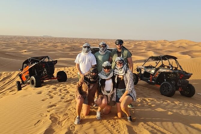 Dubai Morning Buggy Dunes Safari with Sandboarding & Camel Ride - The one-hour buggy ride through Lahbab